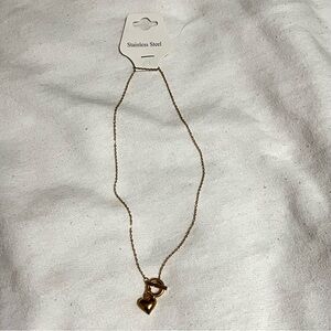 Trendy Jewels Gold Heart Necklace